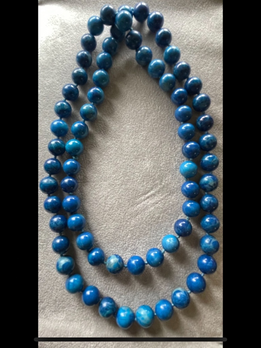 Hand-knotted Lapis Lazuli Necklace